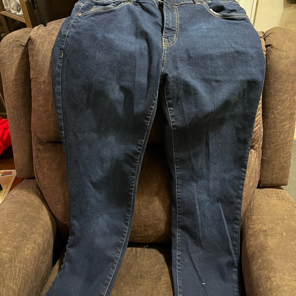EXCHANGE Dark Blue Straight Leg Jeans